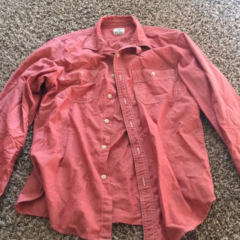 Burnt orange button up